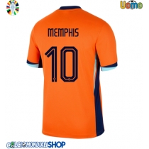 Maglie da calcio Olanda Memphis Depay #10 Prima Maglia Europei 2024 Manica Corta